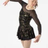 Mondor Fantasy On Ice #613 Skating Dress - Black/Gold -Mondor Sales Store 00613 1G 2