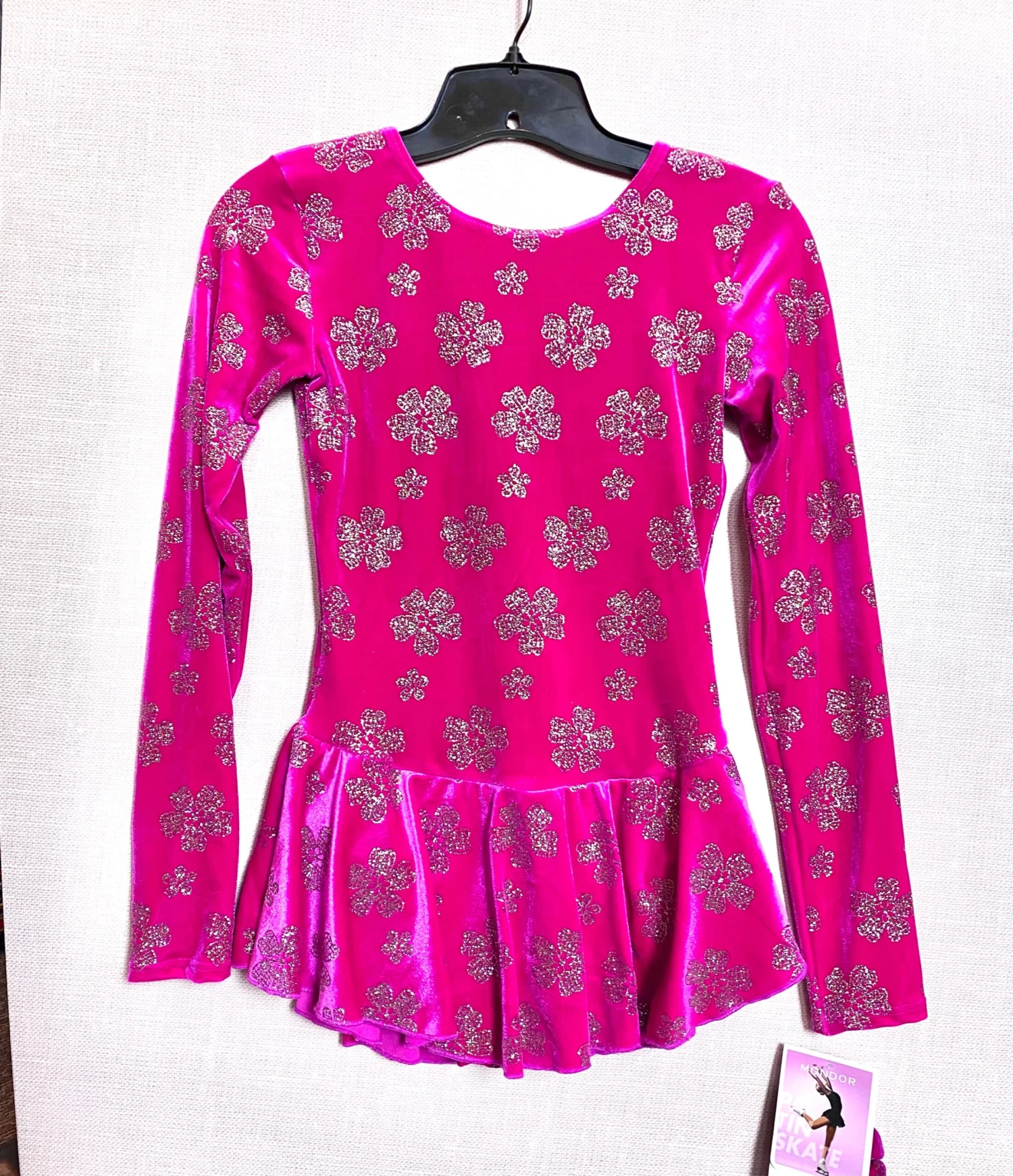 Mondor Ready To Ship #2723 Skating Dress - Pink Sherbet 3 Mondor Ready To Ship #2723 Skating Dress - Pink Sherbet