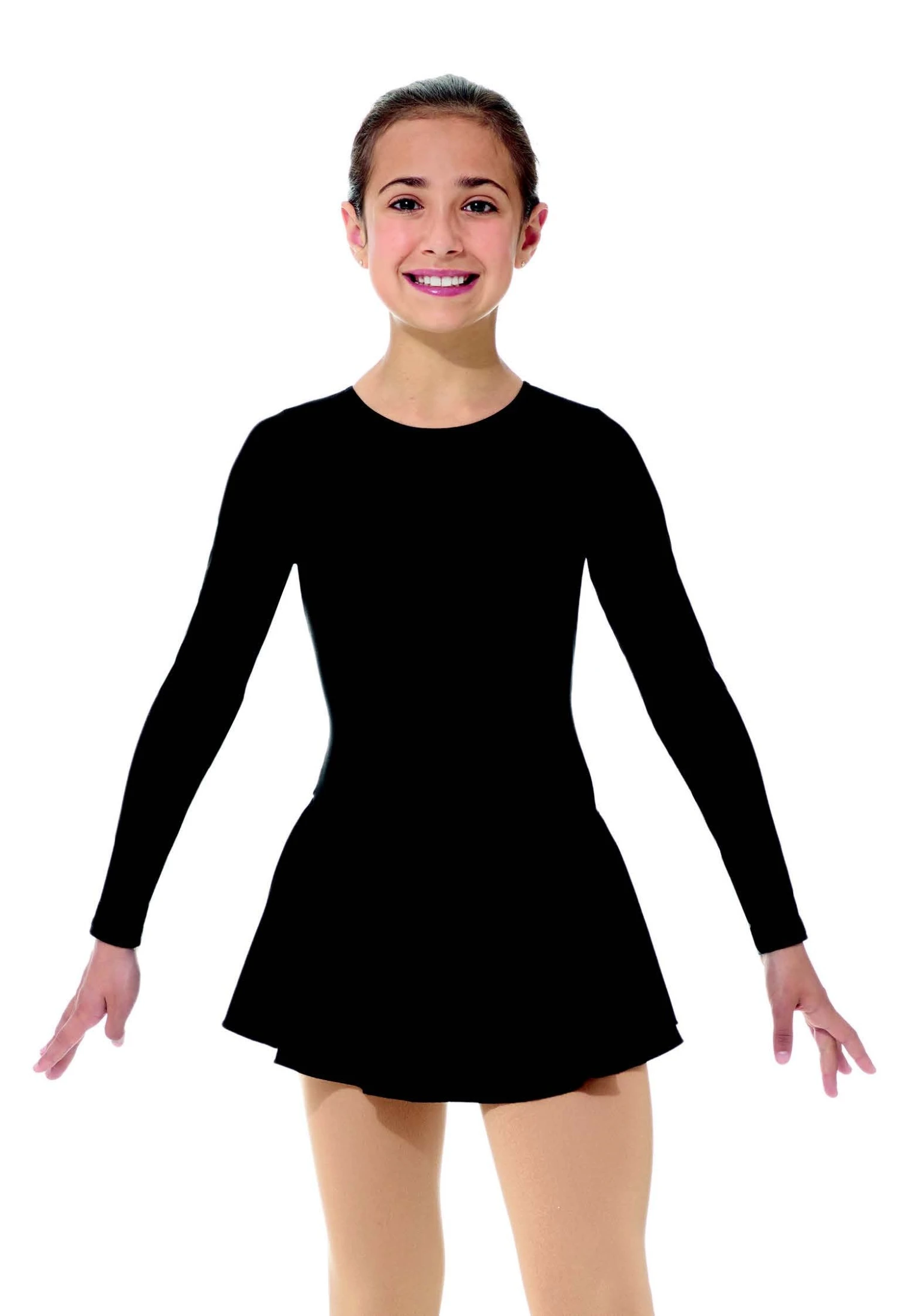 Mondor Essentials #611 Skating Dress - Black Lycra 3 Mondor Essentials #611 Skating Dress - Black Lycra