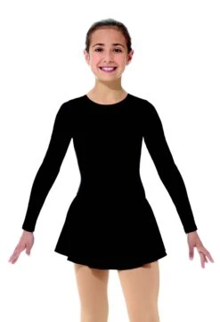 Mondor Ready To Ship Essentials #611 Skating Dress - Black Lycra