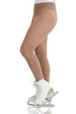 Mondor Ready To Ship Footed Crystal Icicles Skating Tights